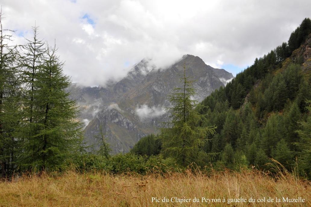 Photo : Pic du Clapier du Peyron  gauche du col de la Muzelle